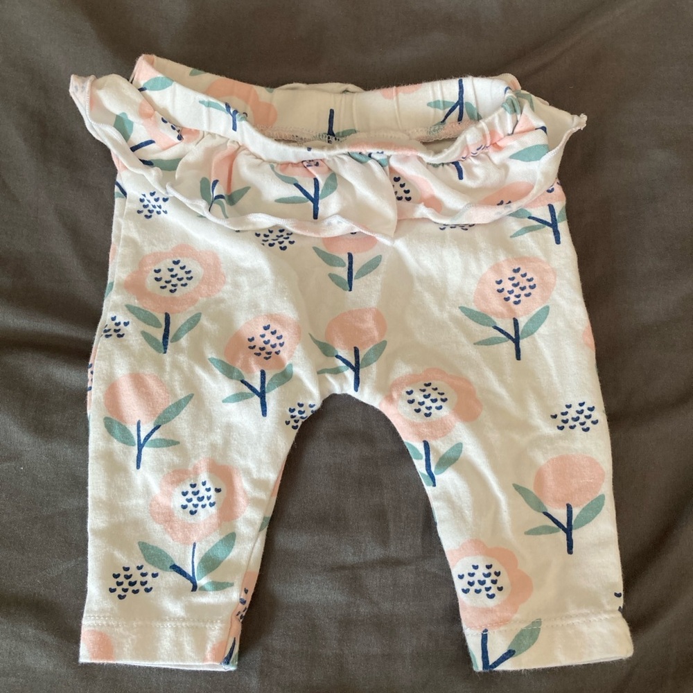 Mac & Moon Ruffle Flower Pants